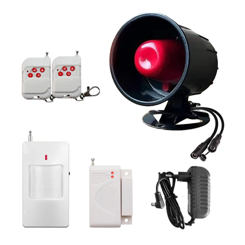 433Mhz Wireless Siren Alarm   Burglar Alarm System Home Security  Door Window Alarm Sensor