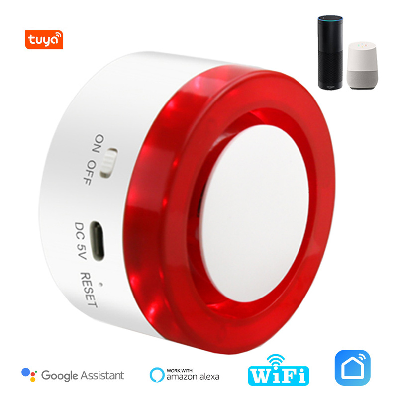 Tuya Home Store Doors and Windows Infrared Sensing WiFi Security System APP Control Sound and Light Intelligent Burglar Alarm