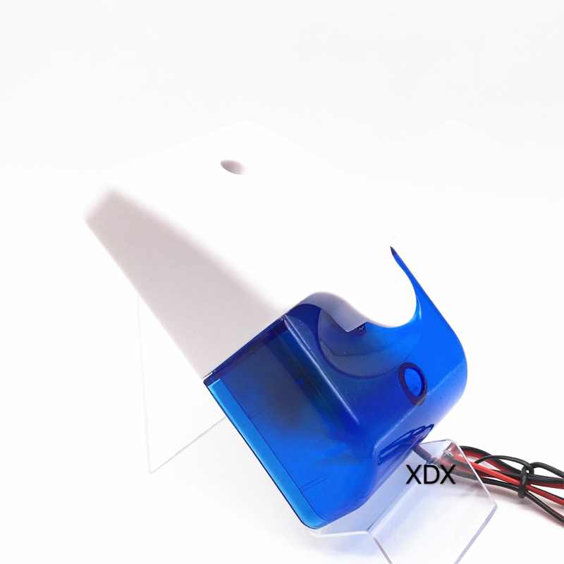 Flashing Alarm Horn for Anti-theft System Available in Red Blue and Yellow 12V Audible and Visual Alarm