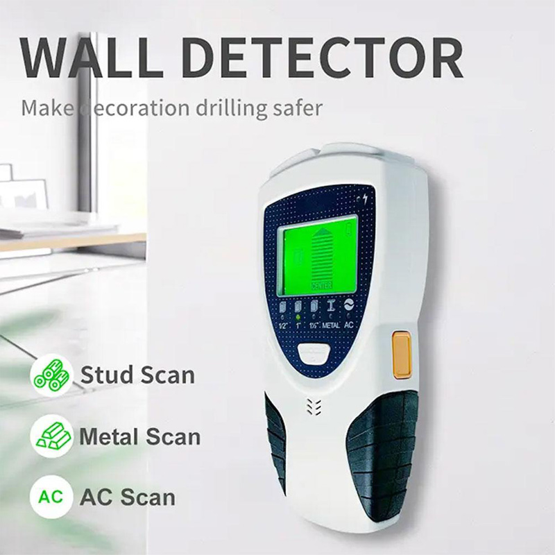 SH301 Pipe Finder Wall Detector Wall Stud Finder Sensor Hidden Line Finding Backlit AC Wood Metal Finder Cable Wires Tracker