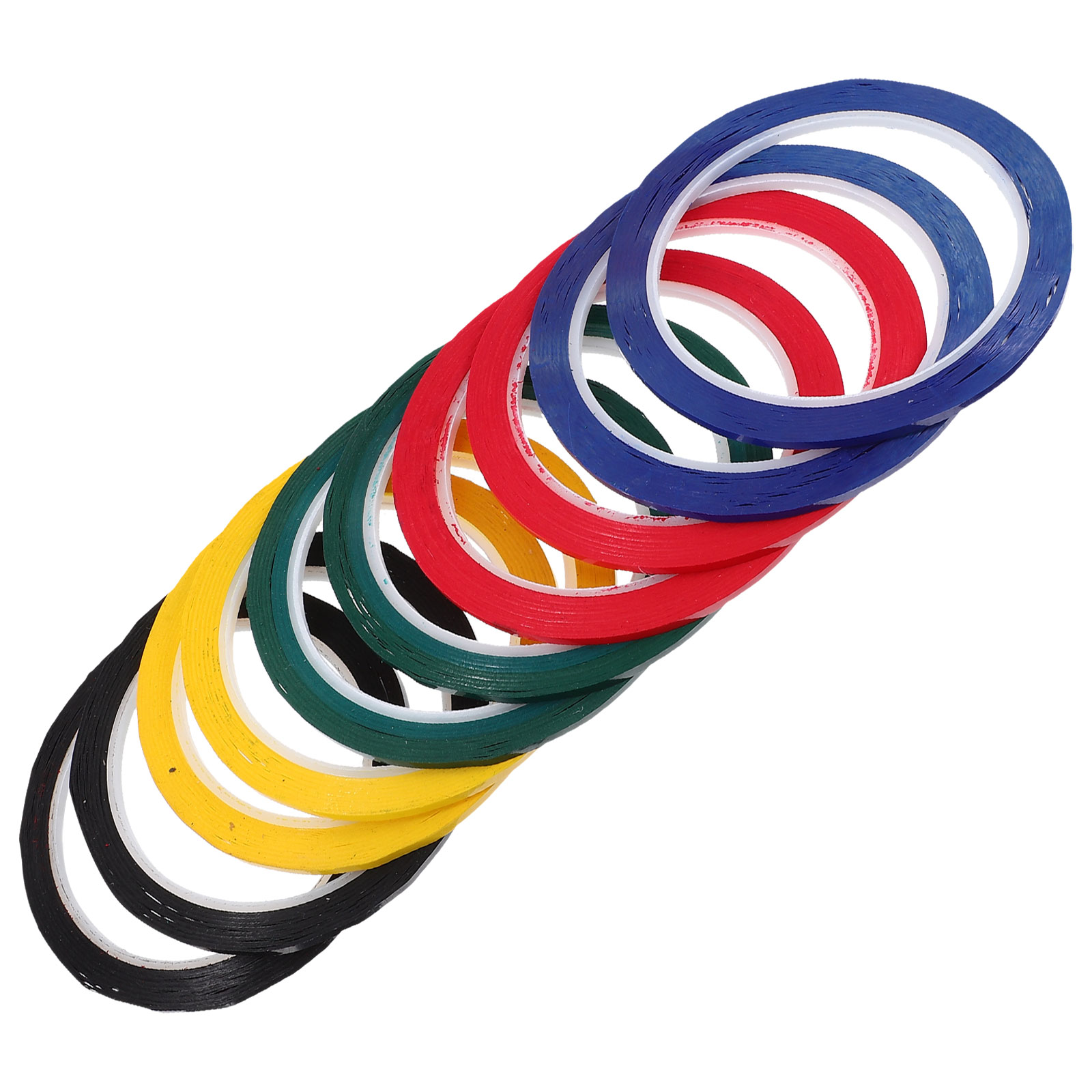 10pcs Warning Line Tape Desktop Positioning Thin Insulation Adhesive High Temperature Resistant Corrosion Oil Acid Alkali