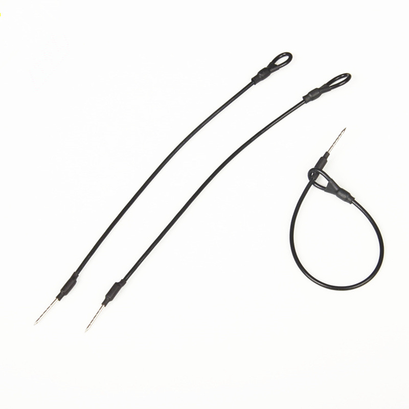 500 Pieces/Lot Supermarket Anti-Theft Department Store Protective Rope Steel Wire Leather Anti-Theft Rope Anti-Theft Buckle 17cm