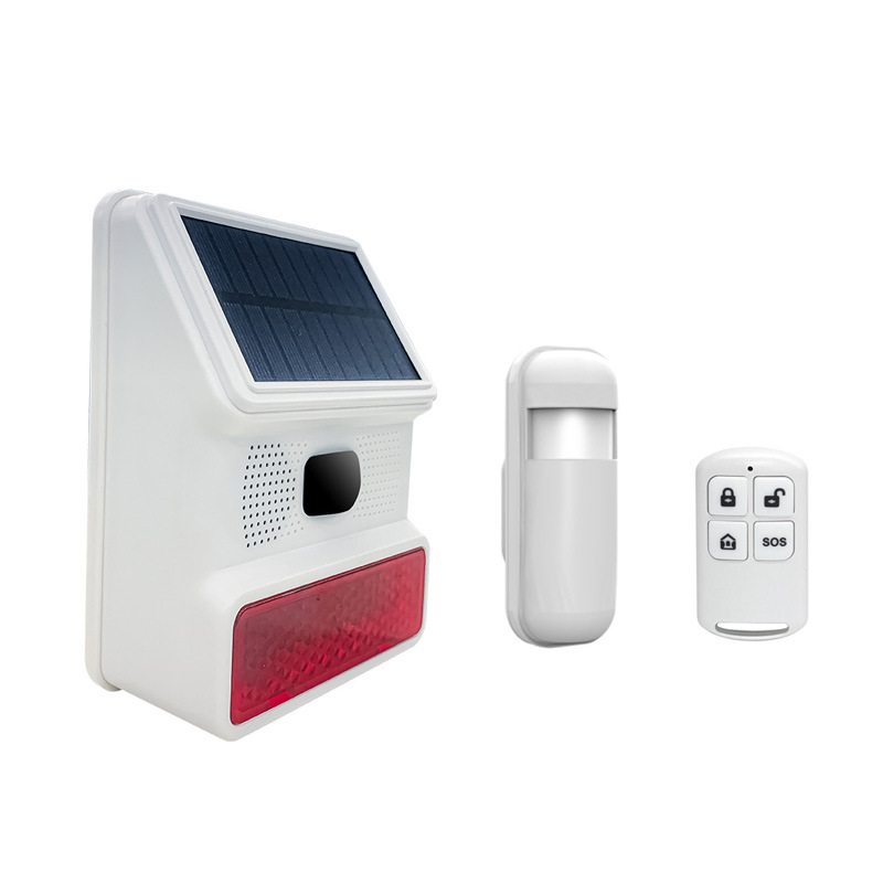 Solar Power  Wireless Sound&amp;Light  Siren Alarm  Burglar Alarm System Home Security  Door Window Alarm Sensor