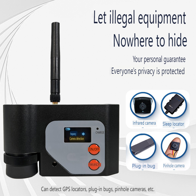 CS301 Prevent Stealth Shooting Camera Infrared Scanning Detector Multi Functional Anti Eavesdropping Wireless Signal Detector