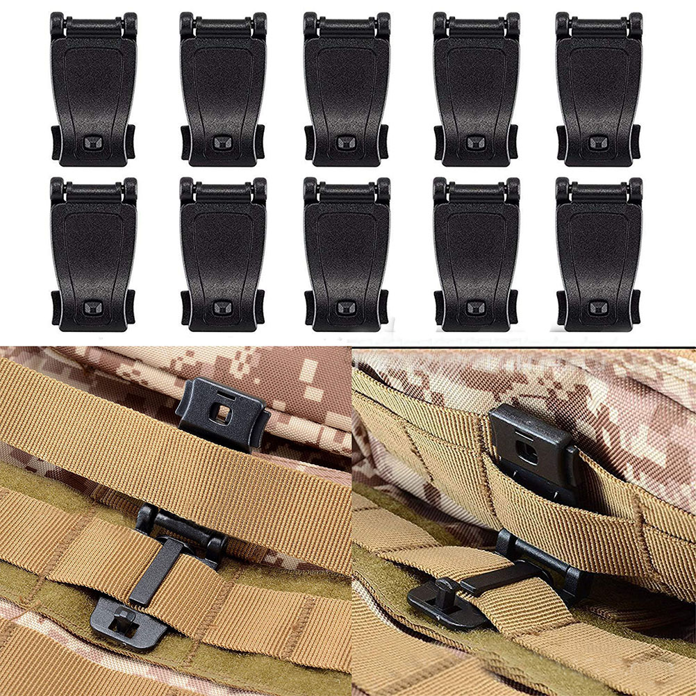 20PCS Backpack Buckle Webbing Straps Bags Luggage Multi Function Belt Clip Strengthened Rugged Lightweight Premium Anti Slip