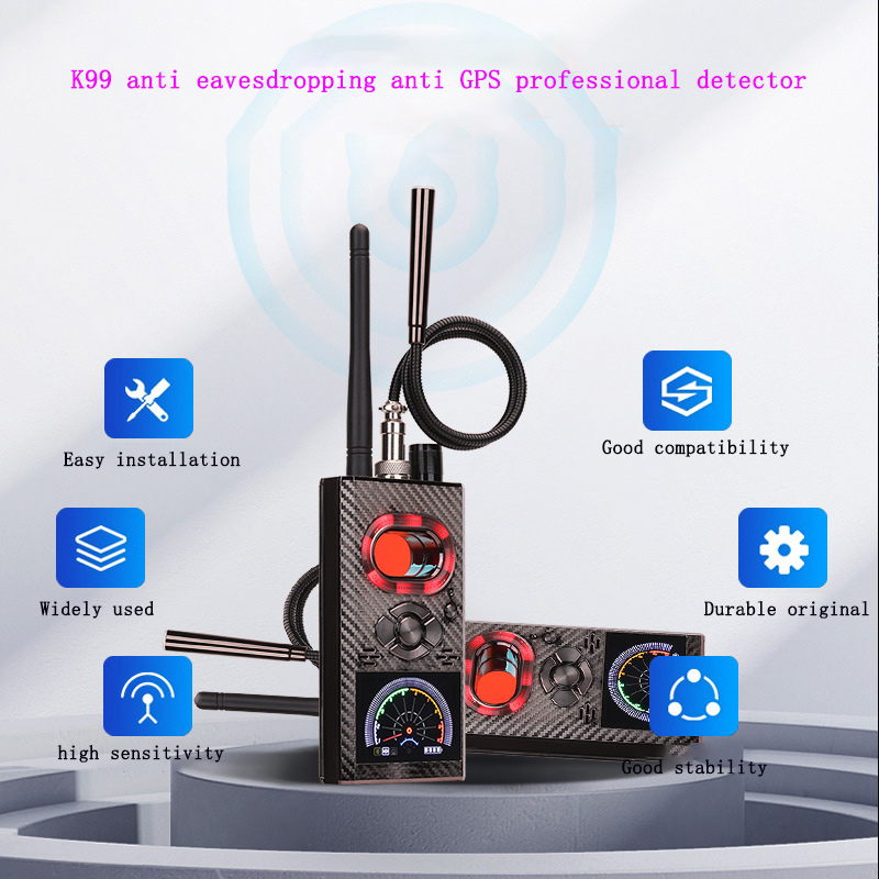 K99 GPS Signal Detector Anti-spy Eavesdropping Tracking Positioning Camera Scanning Monitoring Detection Magnetic Detecting