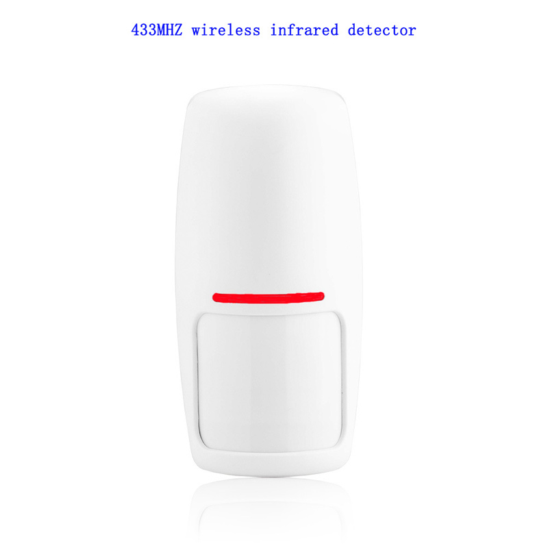 433MHZ Wireless Infrared Sensor Human Body PIR Motion Detection Alarm Wide-angle Intelligent Detector Low Battery LED Prompt