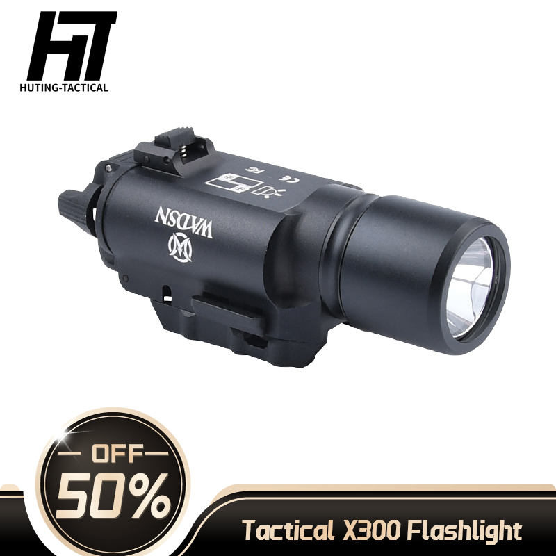 Surefir 600Lumens X300U X300 Tactical Flashlight Weapon light Pistol Gun White LED Hunting Scout Light For 20MM Picatinny Rail