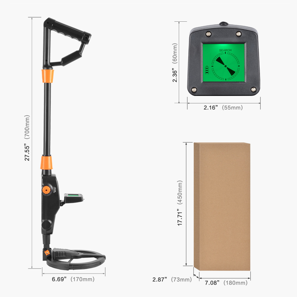 MD1008A Children&#039;s Search Toys Underground Metal Detector Treasure Hunt Detector High Sensitivity Waterproof Coil