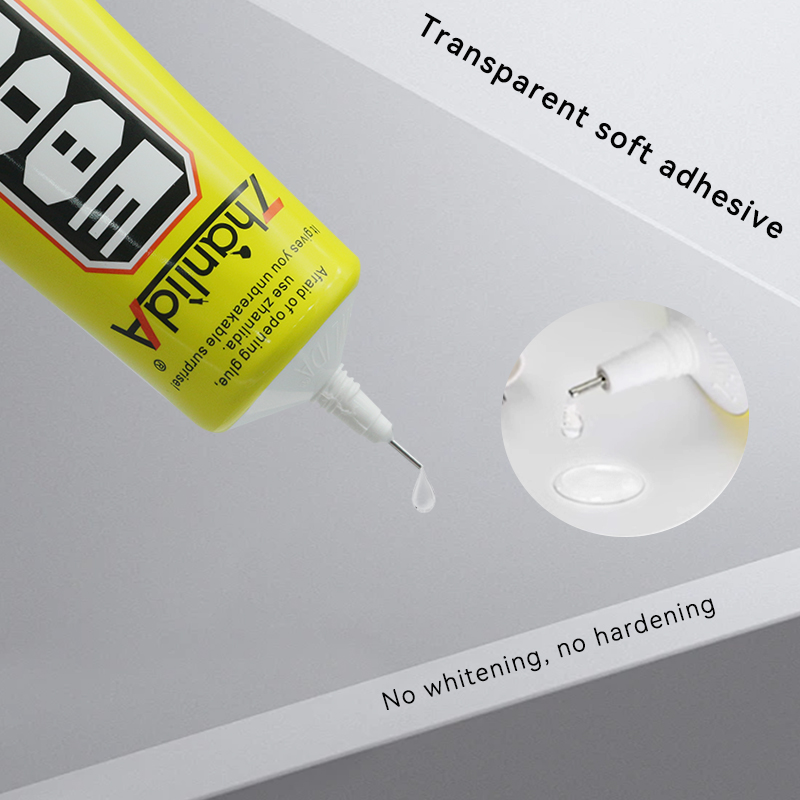 Zhanlida e8000 15ml 25ml 50ml 110ml Glue Universal Fabric Textile Clothes LCD Touch Screen Jewelry Rhinestones Adhesive