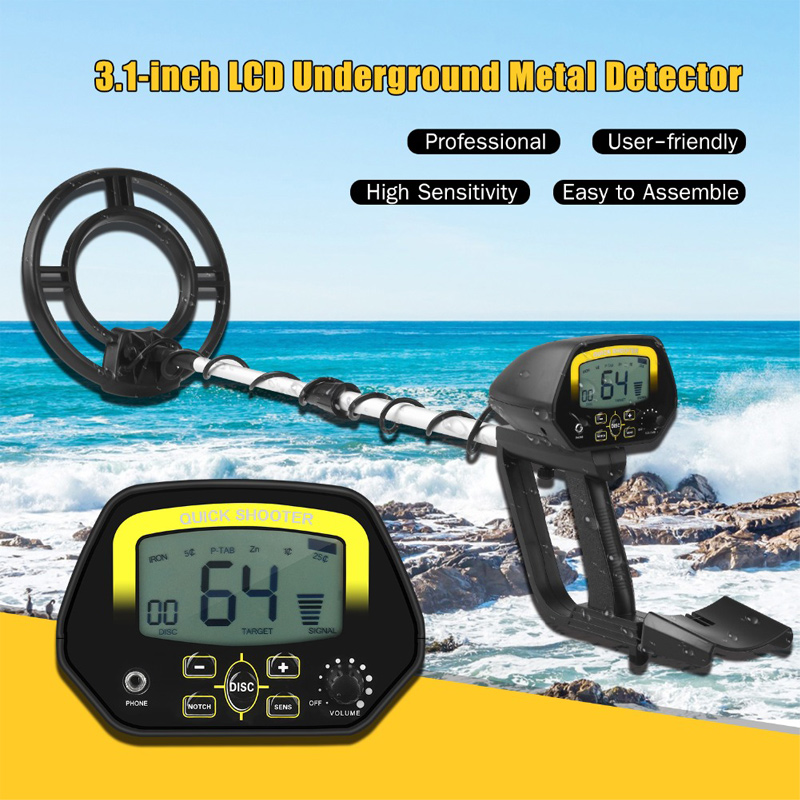 MD4060 Underground Metal Detector Portable Jewelry Treasure Hunter High Sensitivity Adjustable Gold Digger Hunter Detector