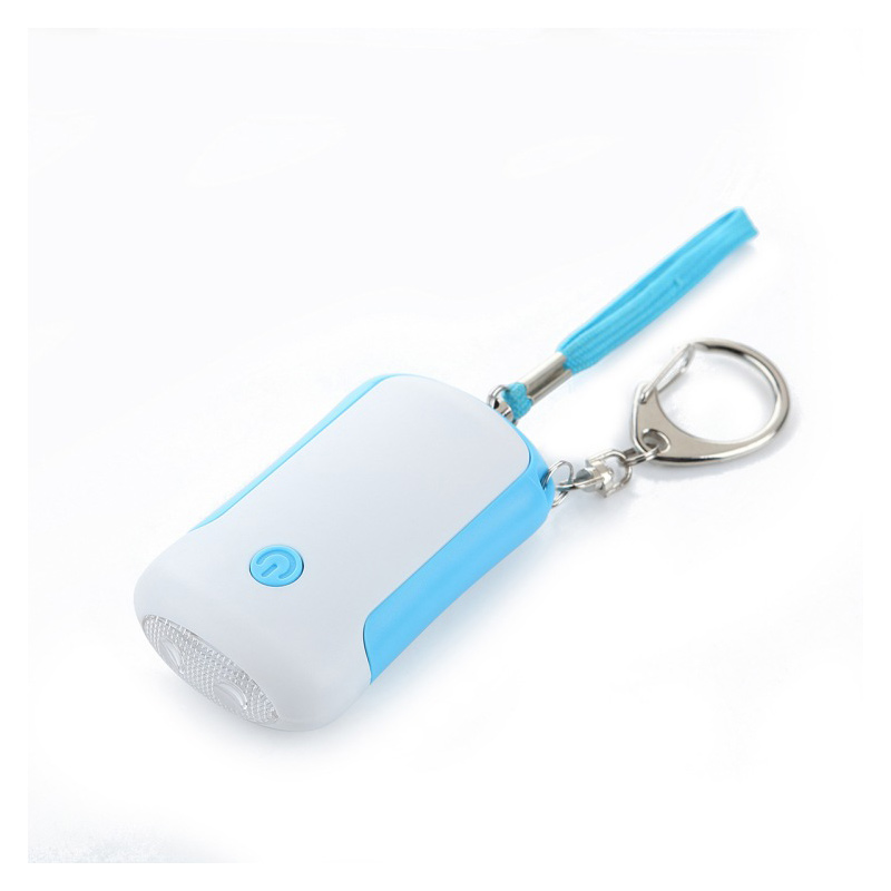 Super Bright Flashlight Key Ring Pager High Decibel Personal Anti-robbery Alarm Lady Old Man Child Distress Device LED Light