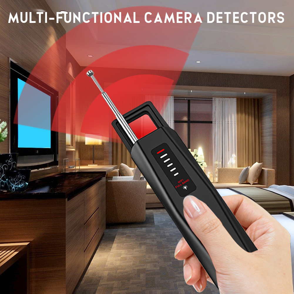 Hidden Bug and Camera Detector Rechargeable Car GPS Tracker Listening Device RF Wireless All Signal Scanner Protect Your Privacy