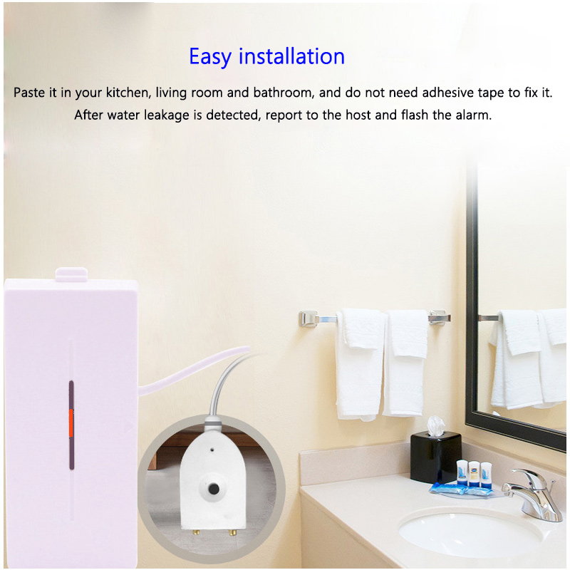 1/3/6/10pcs Flood Overflow Water Leaking Detector Wireless 433MHz Water Leakage Sensor Detection For Home Smart Kitchen Security