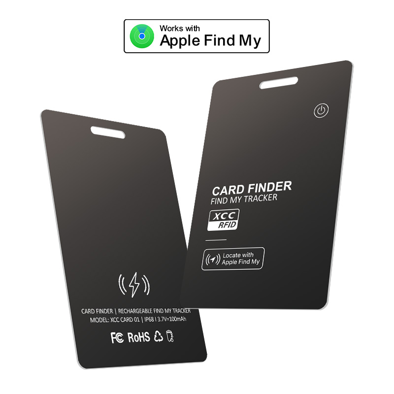 Wallet Tracking Card Ultra-thin GPS Location Smart Anti-loss Tag for iPhone Find My Bluetooth Device Wireless Charging