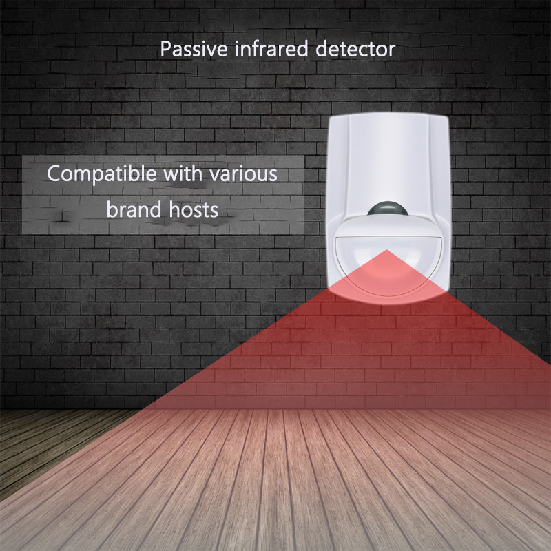 Wall-mounted Body Induction Intrusion Detection Wired Anti-pet Passive Infrared Detector Wide-angle Anti-theft Curtain Alarm