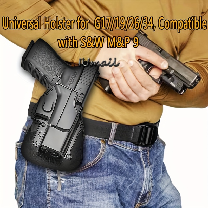 FANDAO Tactical Pistol Holster Paddle Waist Holster With Quick Release Compatible With G17 1911 P226 Wp99 For Outdoor Enthusiast