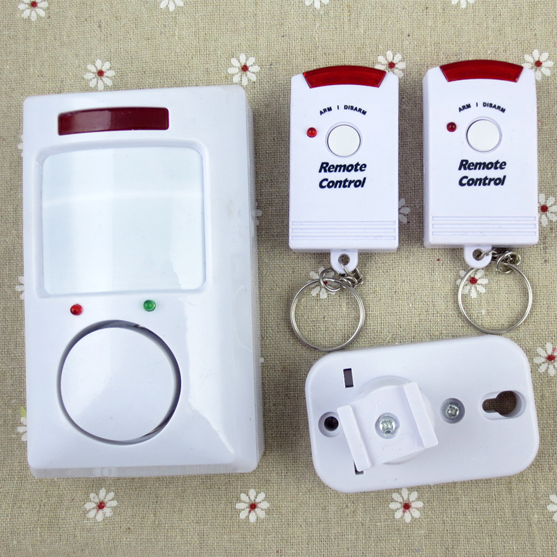 Door and Window Burglar Alarm Wireless Human Inductive Infrared Sensor Dual Remote Control Electronic Dog Anti-theft Device