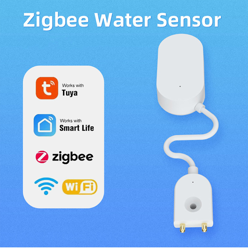 Graffiti Intelligent Zigbee Water Detector Wireless Water Level Sensor Tuya Smart Linkage Overflow Alarm Leakage Detection