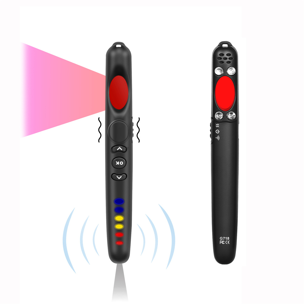 G718 Anti Spy Hidden Camera Detectors Protection Alarm Wireless RF Signal Detector Wifi GSM Device GPS Tracker IR Finder Scanner
