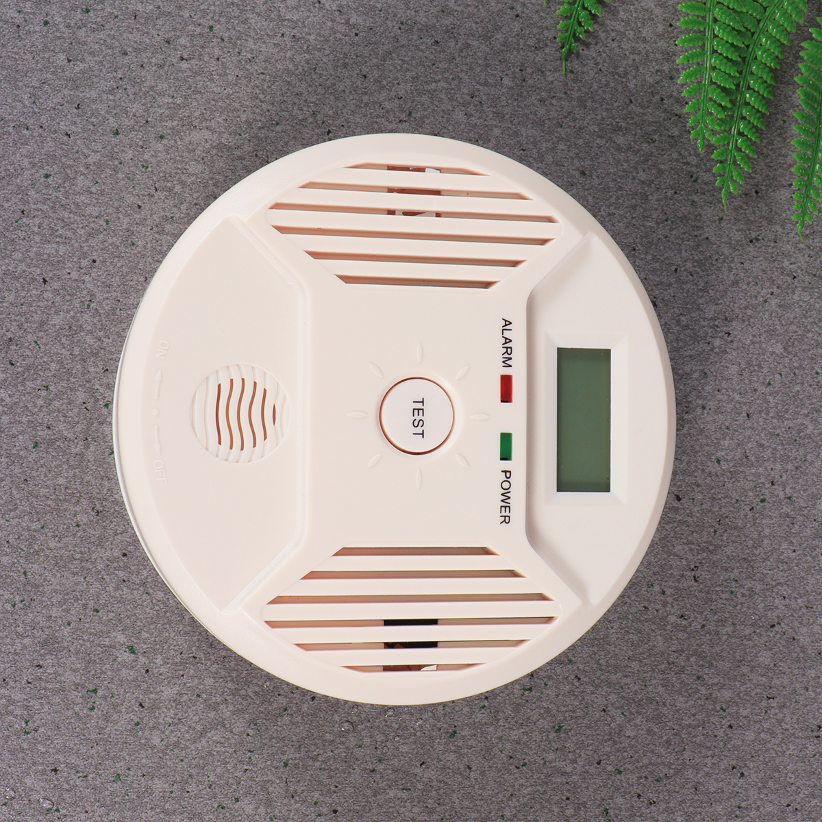 High Combination Smoke And Carbon Monoxide with LCD Display Operated Smoke CO Alarm without (W