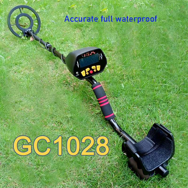 GC1028 LCD Display Treasure Digging Equipment Sensitivity Adjustment Underground Metal Detector Waterproof Detection Panel