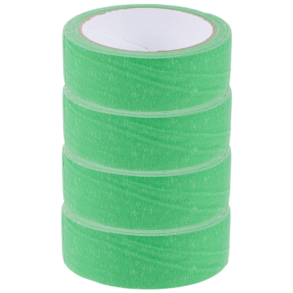 4 Rolls Colored Tape 24mm x 20m Masking Paper for Painting Spraying Craft Decoration Low Tack Artists Painters