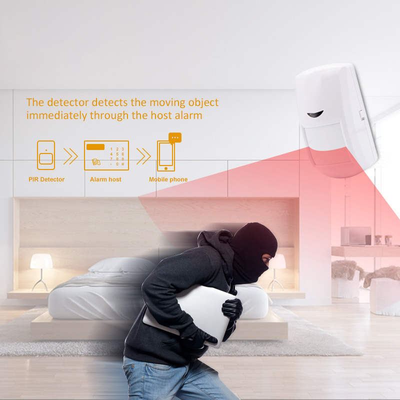 433MHz Wireless Infrared Detector Wifi Human Body Pir Motion Sensor Detects the Moving Object for Smart Home LED Indicator