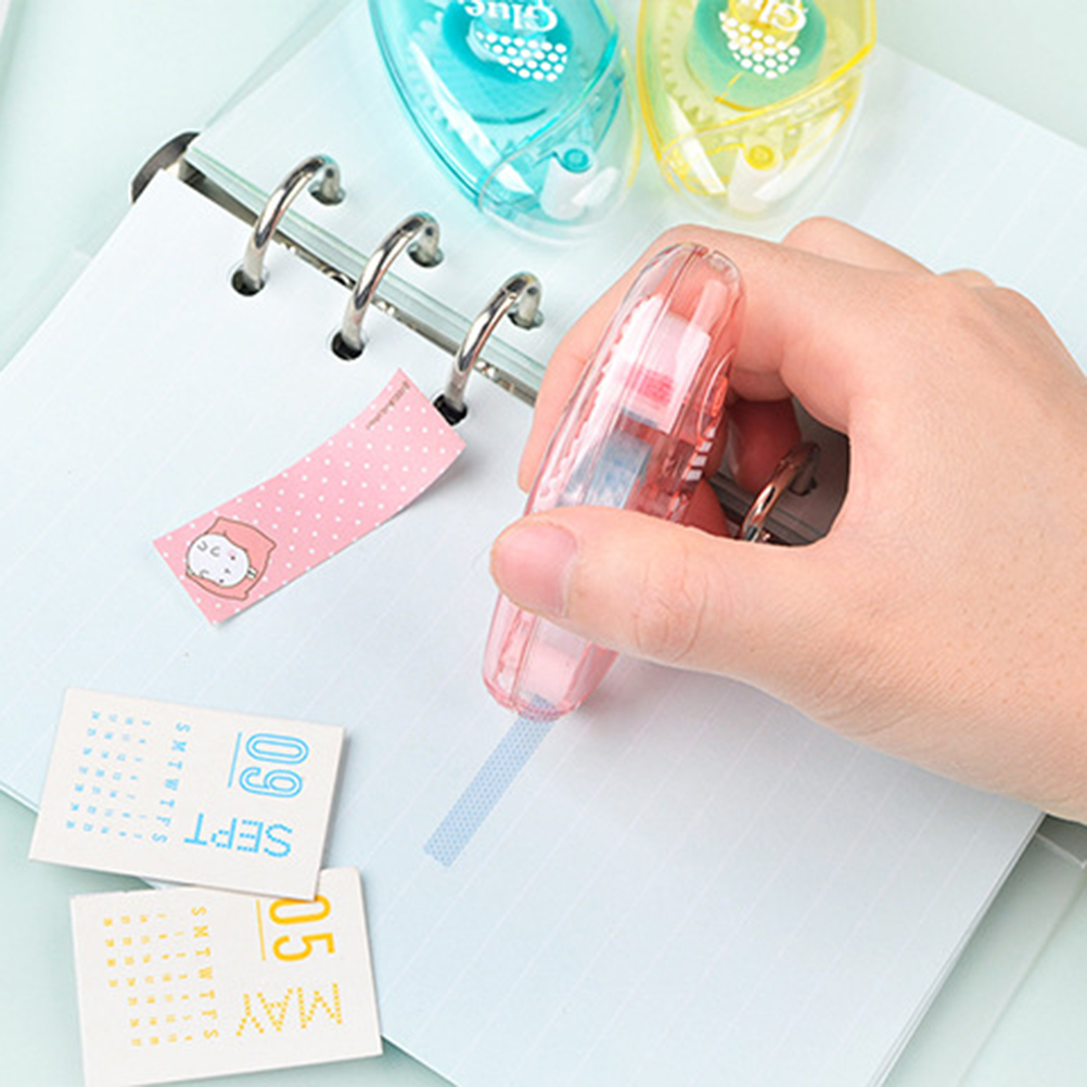 Ultra Wide 8mm Adhesive Tape Double Sided Sticky Glue Correction Scrapbook Fashion Practical DIY Work Craft Stationery