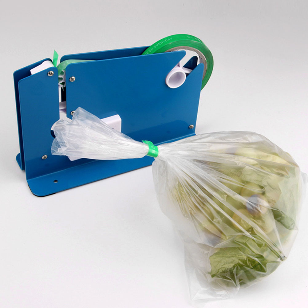 9 Pcs Tape Food Storage Desktop Packing Dispenser Cutting Machine Pre-drilled Holes Mini Sealing Adhesive Equipment Iron