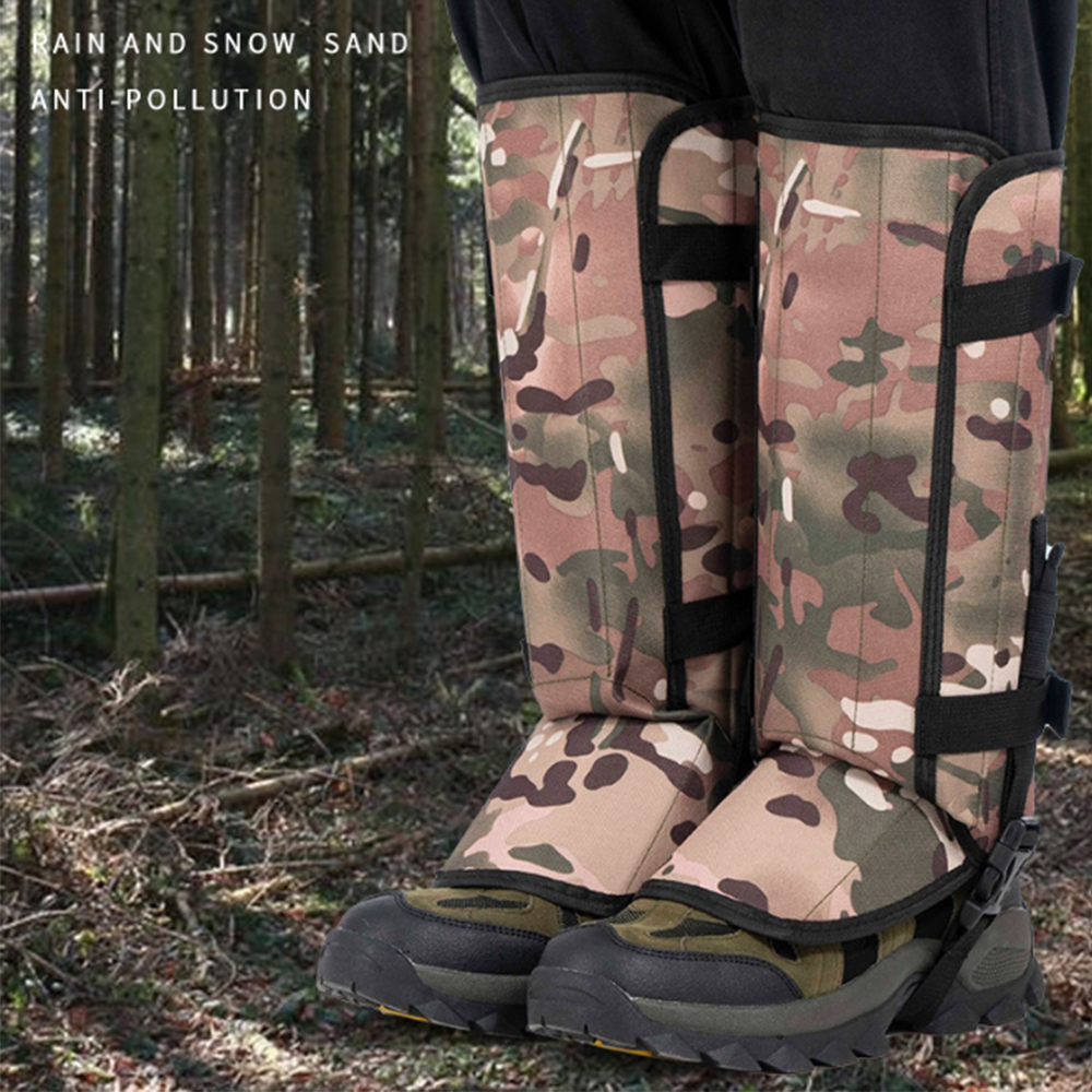 Outdoor Mountaineering Leg Gaiters Snowproof Windproof and Sandproof Leggings Unisex Leg Gaiters For Tactical Hunting