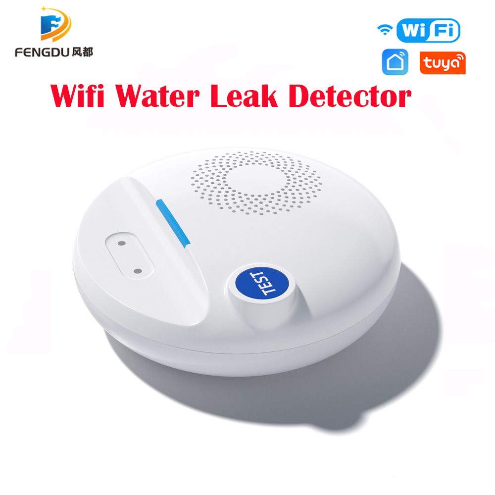 Tuya App Smart Life Remote Control Wifi Water Leak Detector Alarm Water Immersion Home Ground Smart Wireless Water Flood Sensor