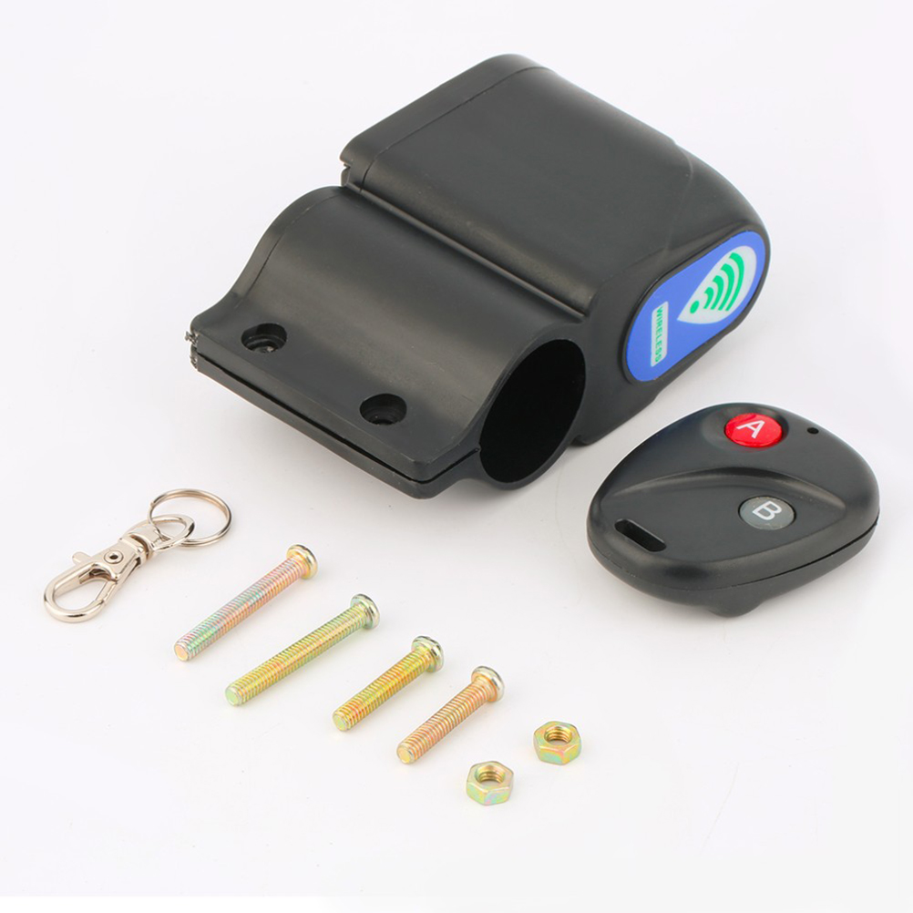 Cycling Anti-theft Security Lock with Wireless Siren Vibration Sensor Bike Bell for Mountain Bike Road Bike
