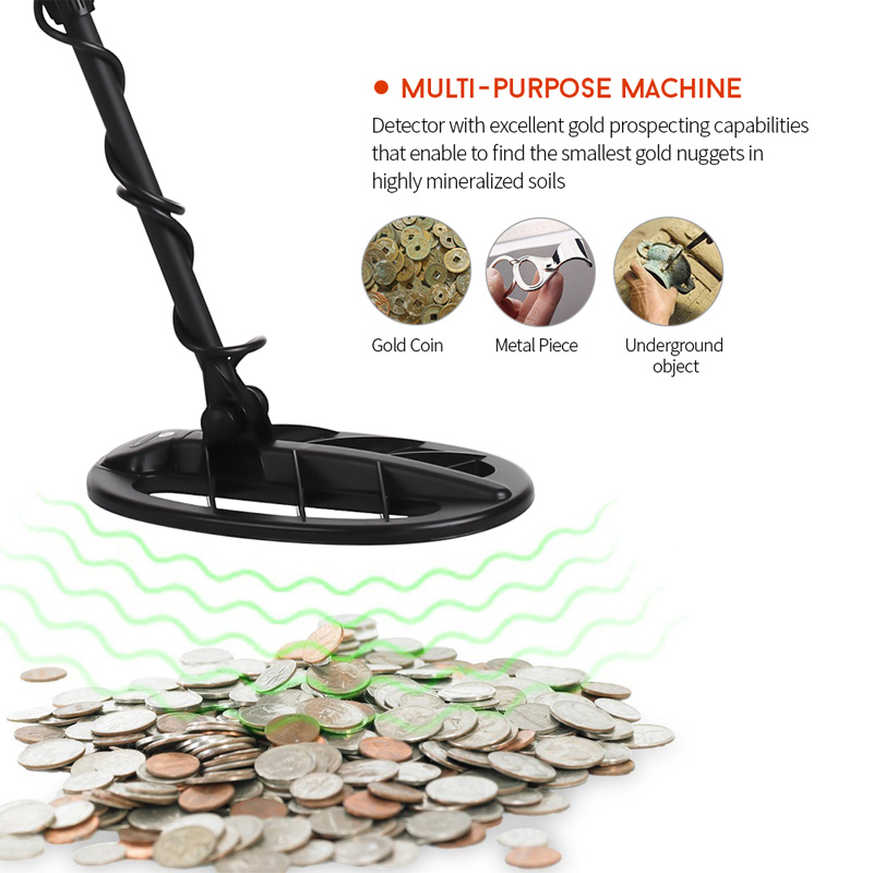 FS2 Outdoor Treasure Exploration High Sensitivity Treasure Finder Precise Locator Coil Gold Metal Detector