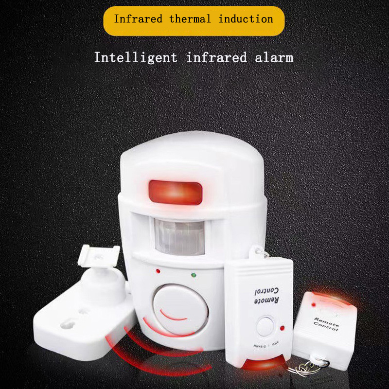 Door Window Security System with 2 Remote Controls Household Infrared Anti-theft Alarm Wireless PIR Motion Sensor Detector