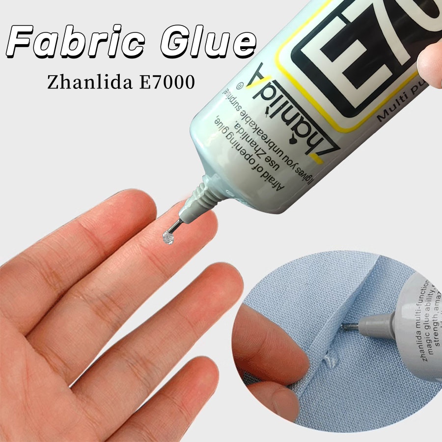 Fabric Glue Clear Contact E7000 Textile Glue Waterproof Universal Sticky Cloth Drill High Strength Adhesive DIY Tools Bond Glass