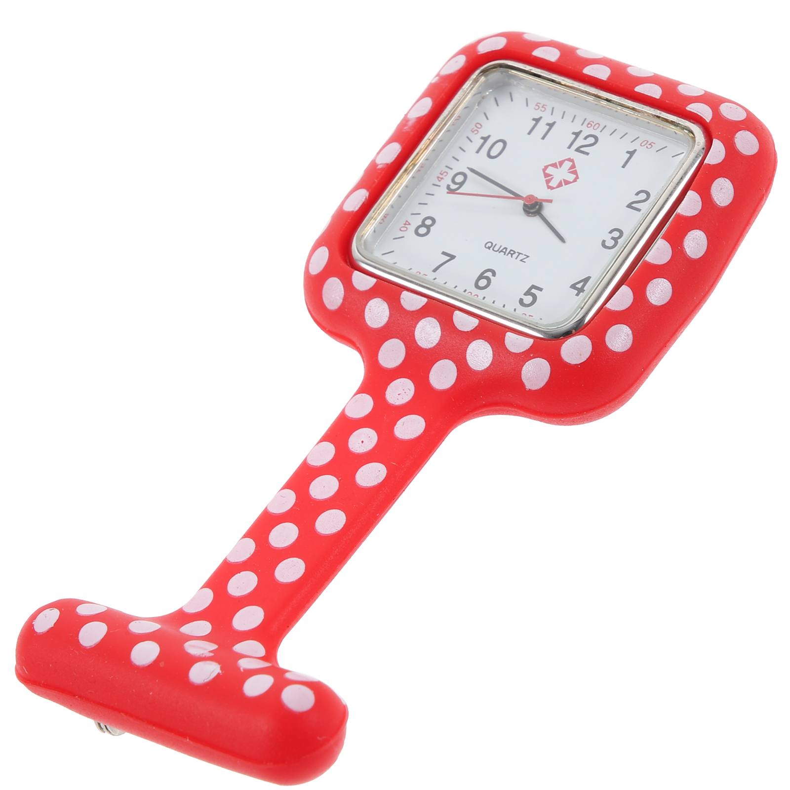 Silicone Nurse Table Square Hanging Watch Medical Water Proof Printed Pocket Woman