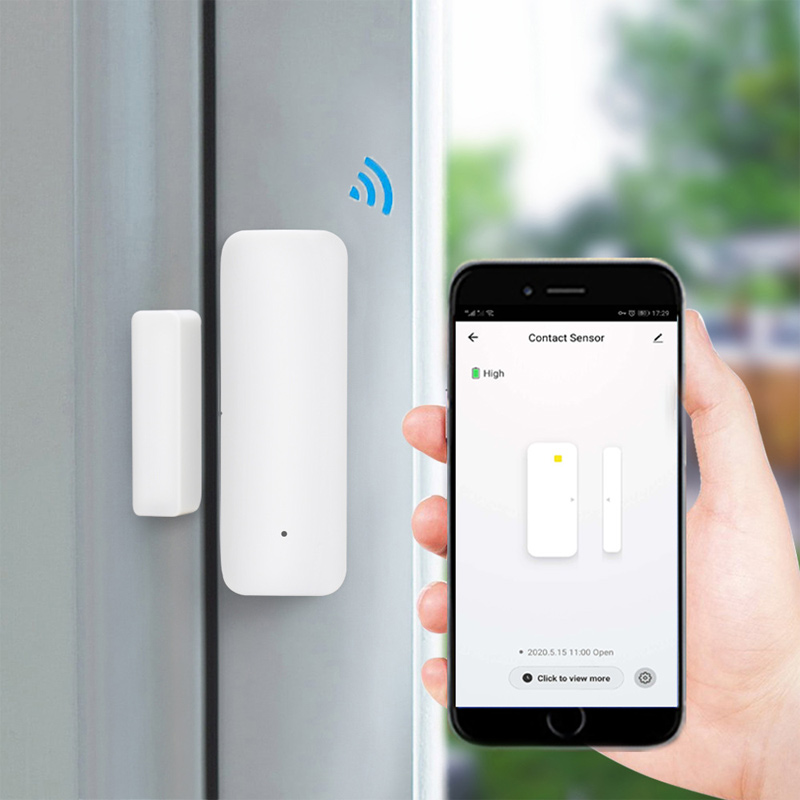 Home Wifi Window Sensor Alarm Tuya Door Magnetic Intelligent Alerts Notice Lighting Automation Family Members Sharing Smart Life