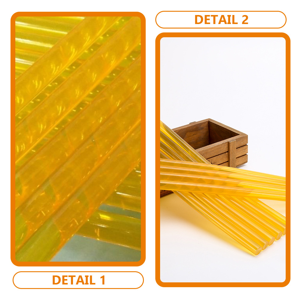 Polyamide Hot Melt Glue Sticks 11mmx300mm Yellow High Adhesion DIY Crafts Repair Home Decoration Convenient Handicrafts Making