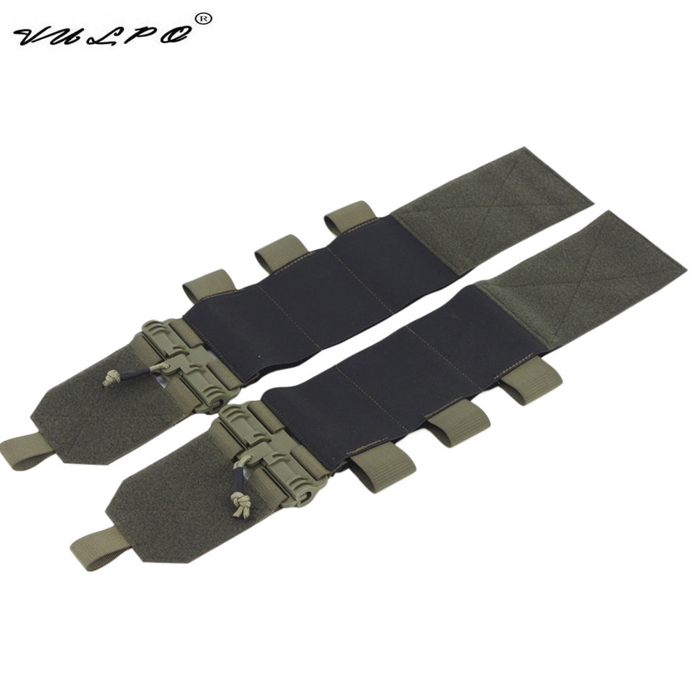 VULPO Tactical Removal Vest Quick Release Buckle Set Hunting FCSK Universal Molle Elastic Cummerbund Waist Cover Vest Gear