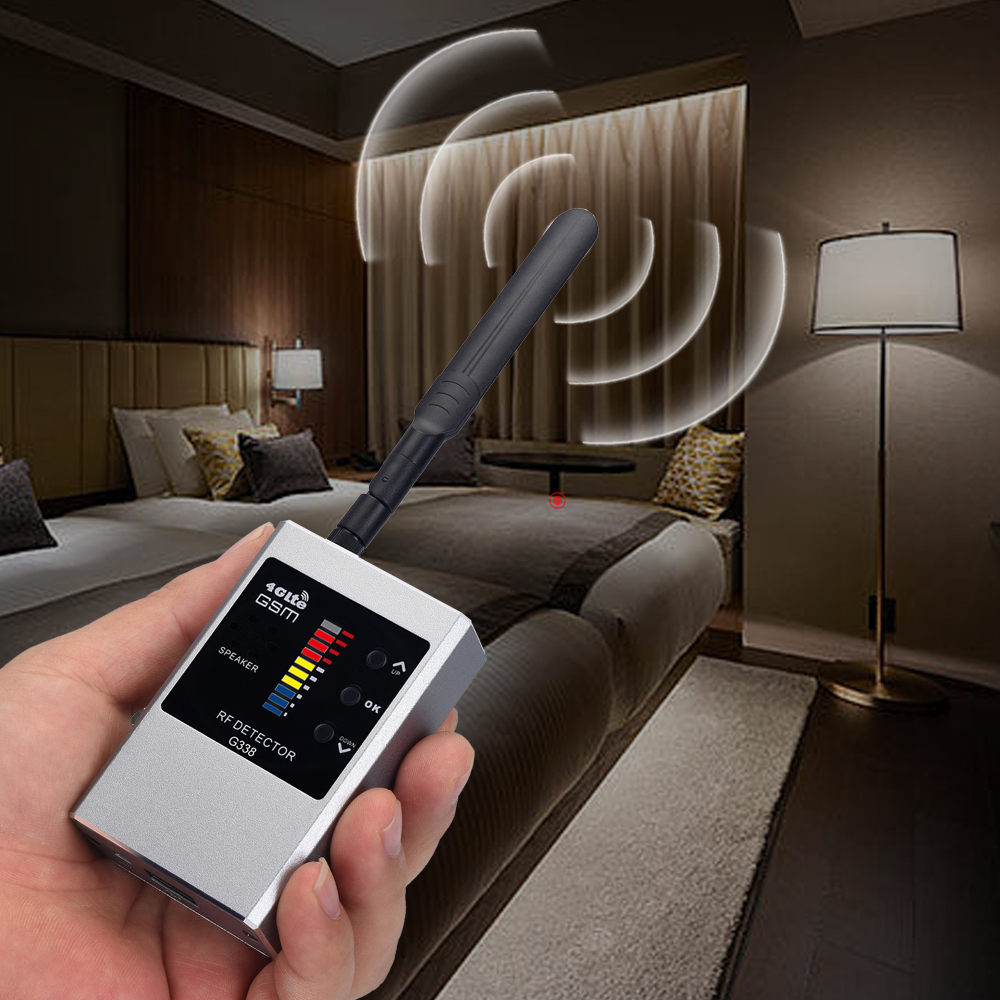 Multi-function Anti-spy Detector Camera GSM Audio Bug Finder IR Lens GPS Signal Tracker Scanner RF Wireless Signal Detect Device