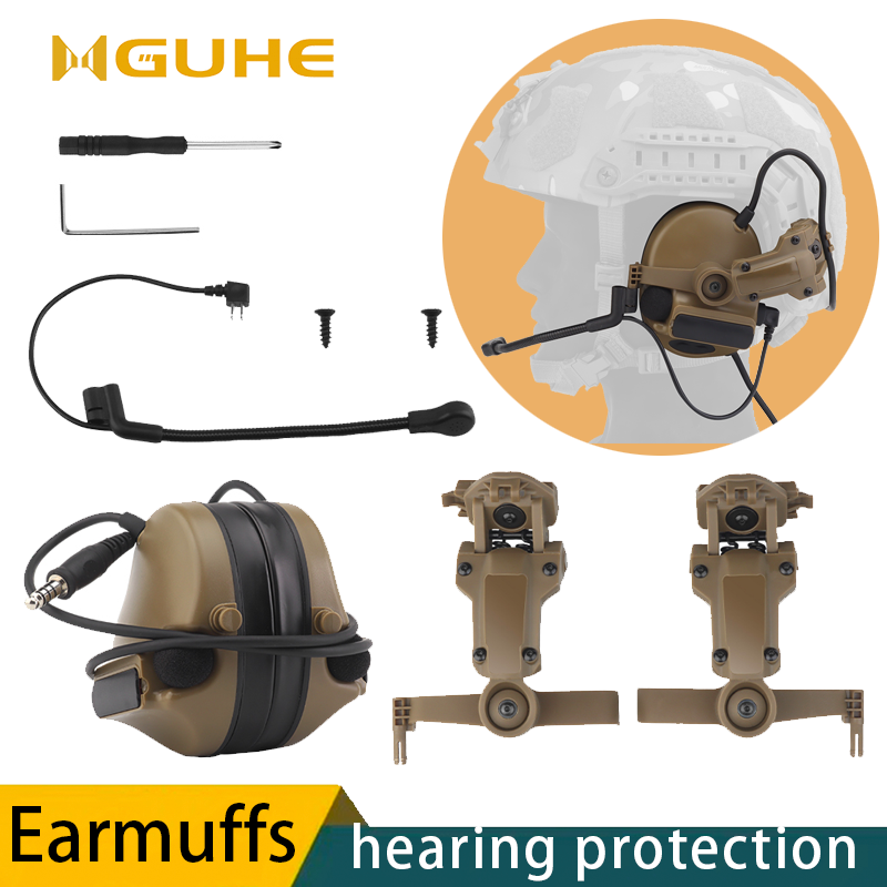 Tactical Electronic Shooting Headphones, Outdoor or Gun Range, Anti-noise Headset, Tactical Protection Hearing Earmuff