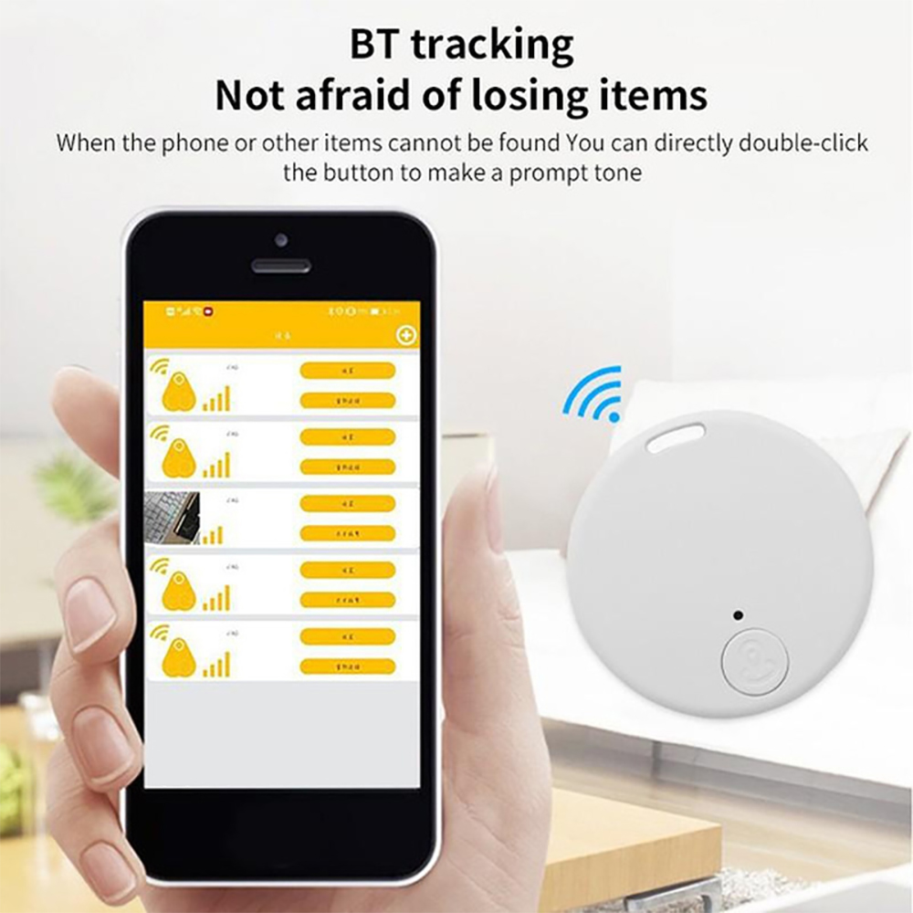 Mini GPS Tracker Smart APP For iPhone/Android Circular Bluetooth Anti-loss Positioner For Children/Pets/Disadvantaged Groups