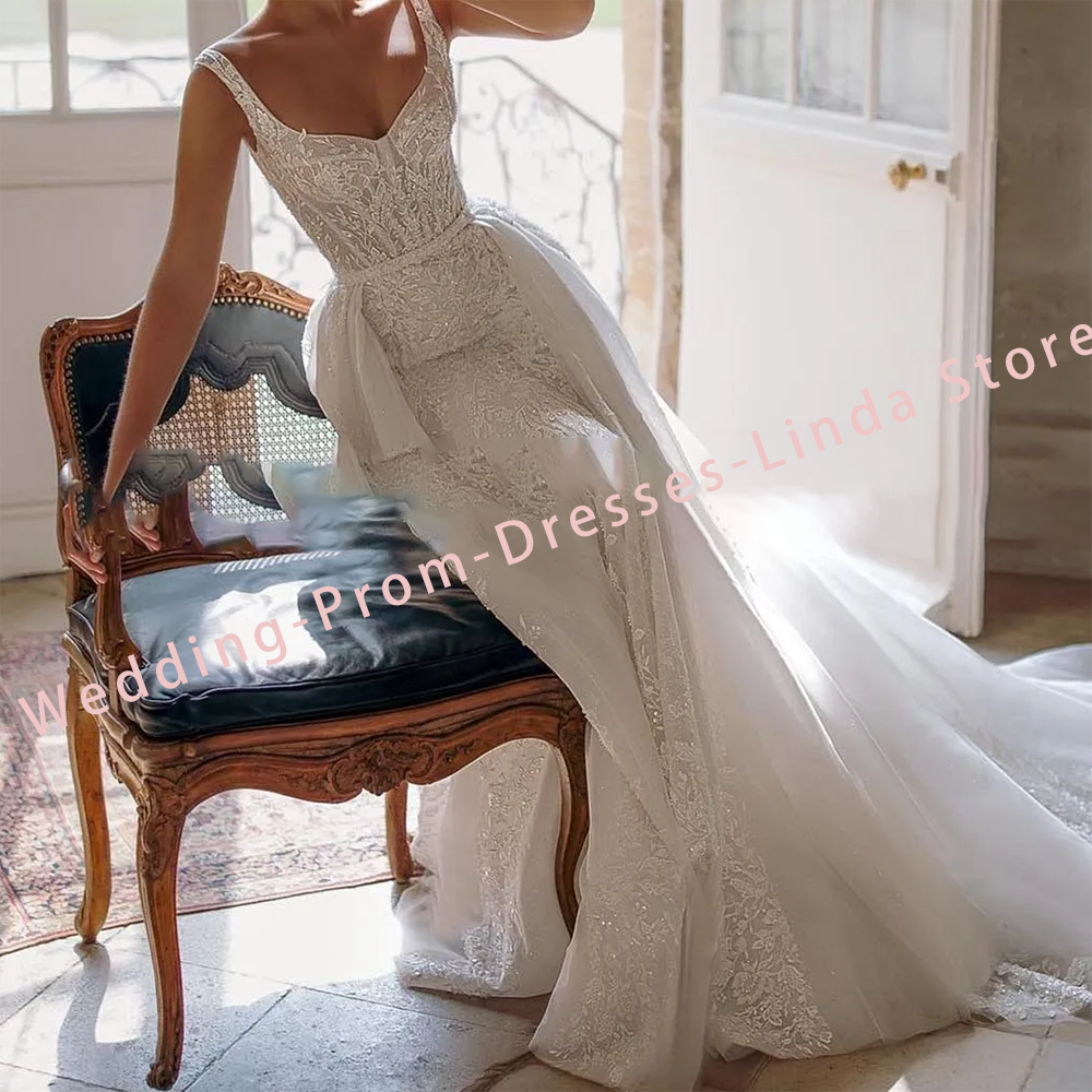 Classic Sweetheart Sequined Beading A-Line Bride Wedding Dresses Bridal Gowns Customized