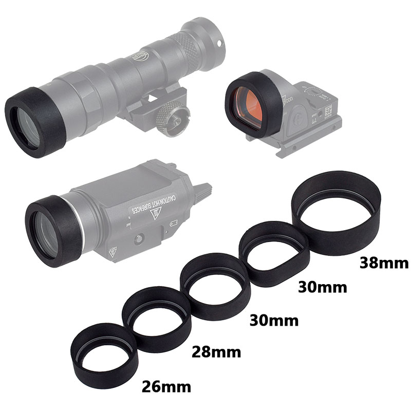 Tactical M300 M600 X300 X300V Protector MR SR Hunting Weapon Light LED Flashlight AD Lens Guard 26MM 28MM 30MM 38MM