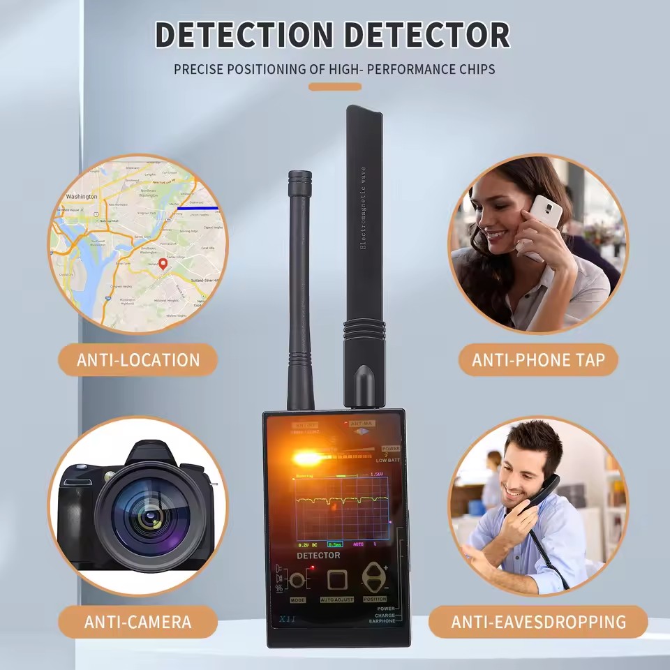 Multi-function Signal detector hotel anti-sneak shooting detection camera detector gps detector anti-eavesdropping anti-tracking