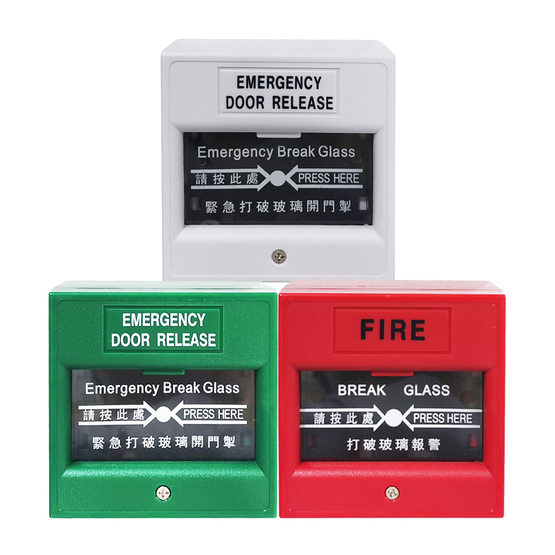 Emergency Switch Break Glass Exit Escape Life-saving Fire Alarm Button Home Office Public Safety Security