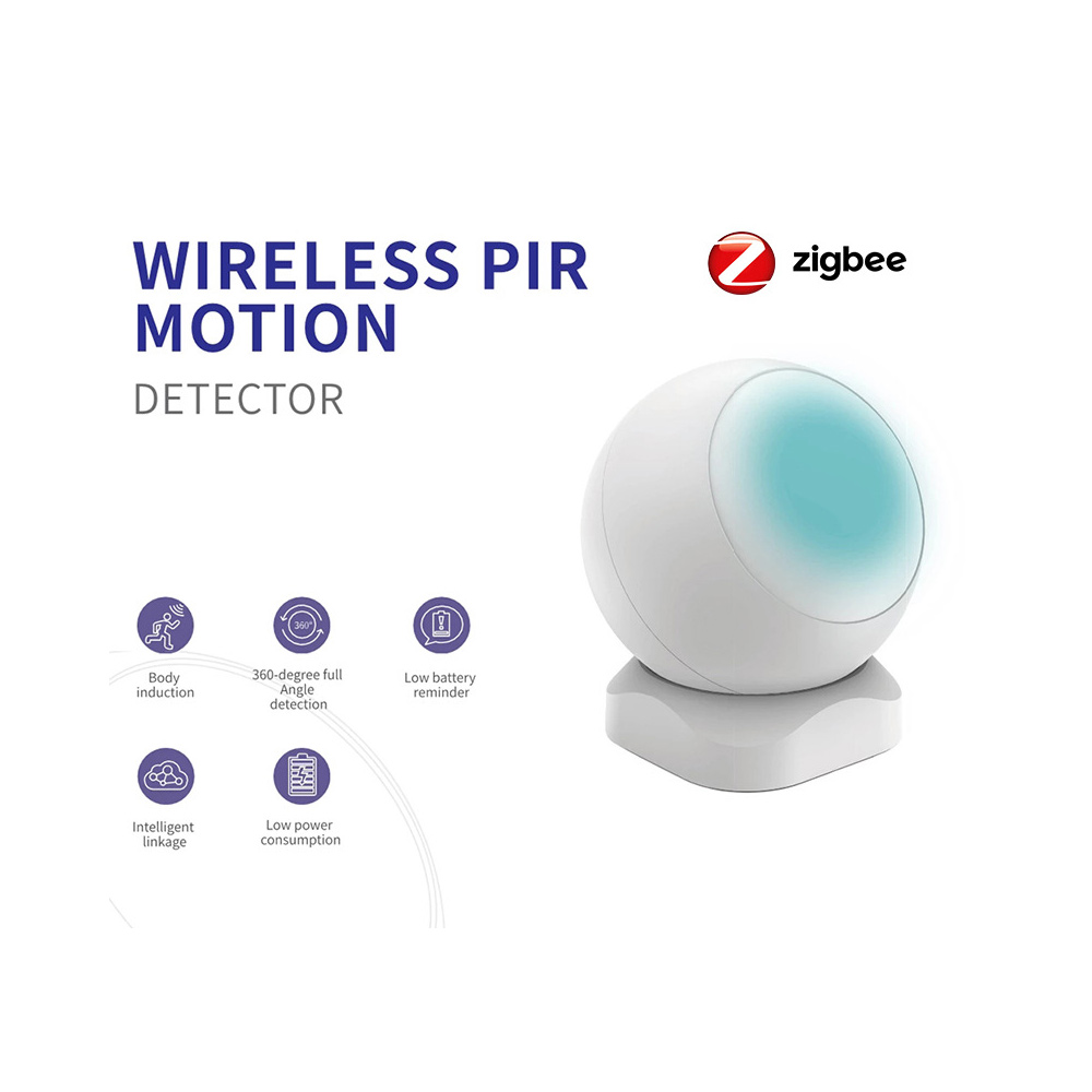 Wireless Passive Infrared Motion Detect Tuya Zigbee Infrared Detector Intelligent Linkage Body Detecting for Home Burglar Alarm