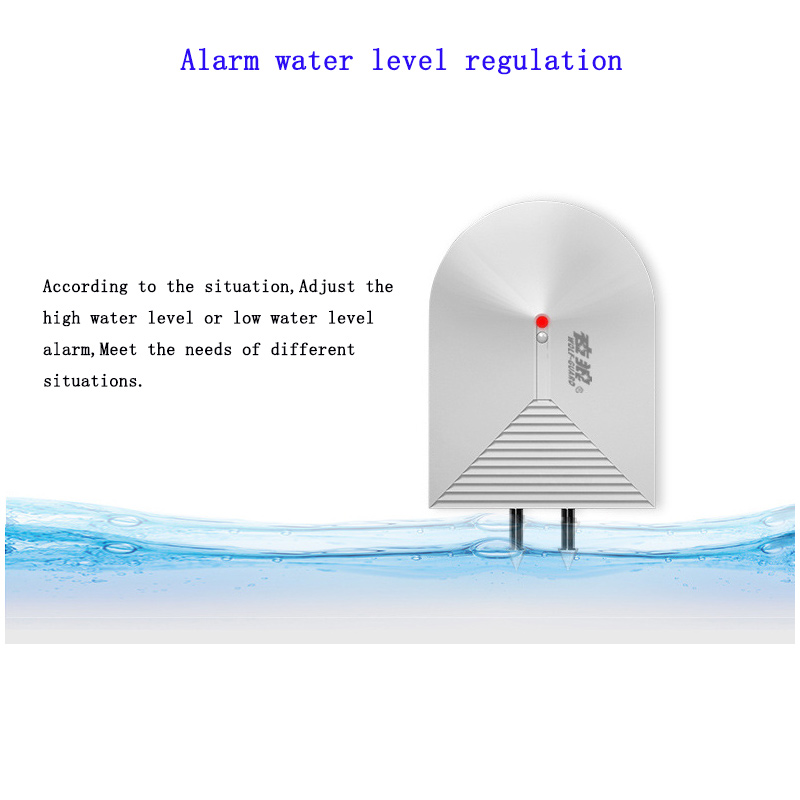 Water Level Detector Wall-mounted Wireless Water Immersion Alarm 433 MHZ Intelligent Leakage Detection High Sensitivity