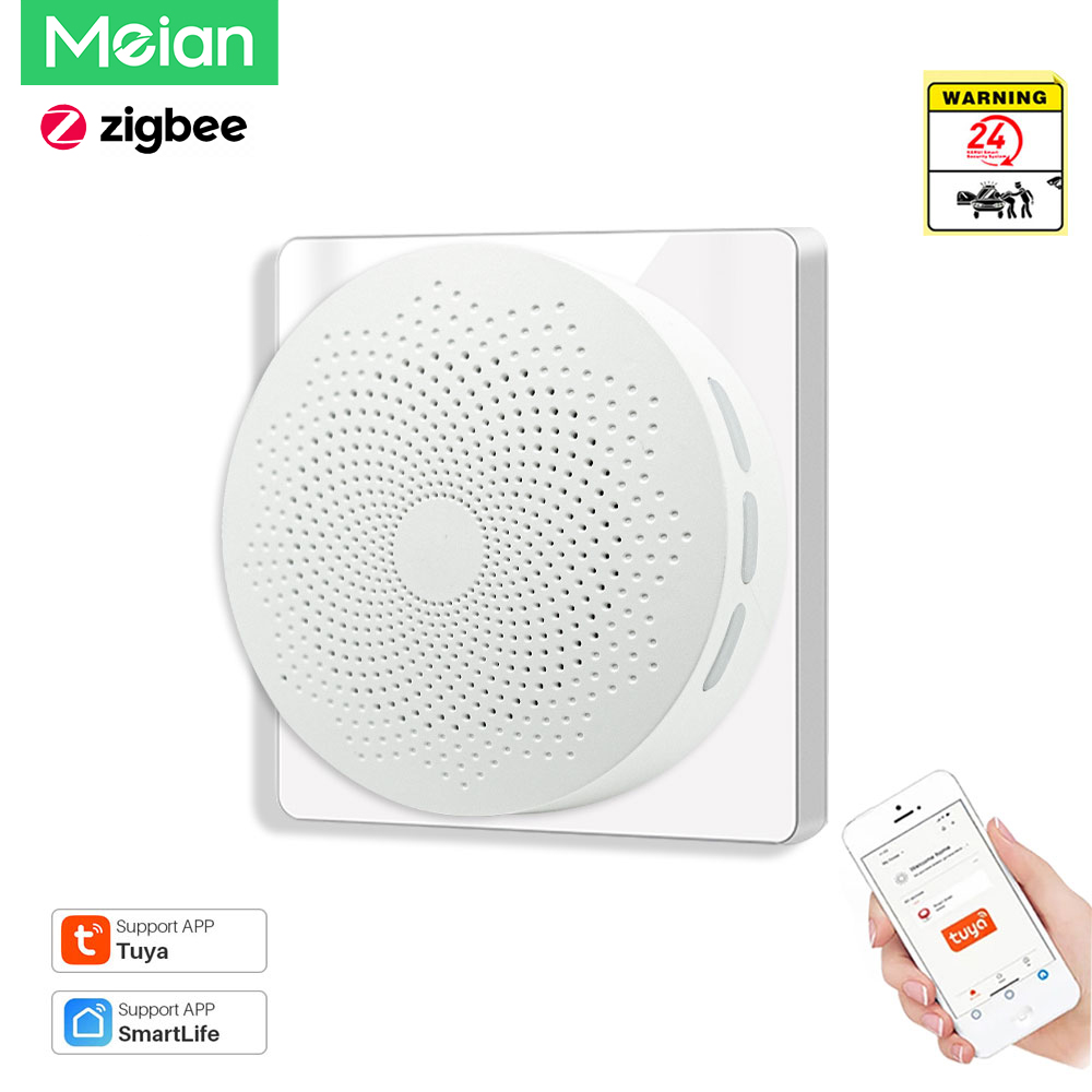 Meian Zigbee Wifi Linkage Gateway G01 Multi-Mode Smart Home Bluetooth Wireless Tuya Remote Control Security Alarm Host
